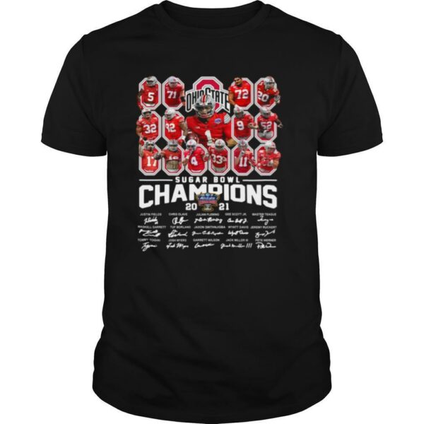 Ohio State sugar bowl Champions 2021 signatures shirt