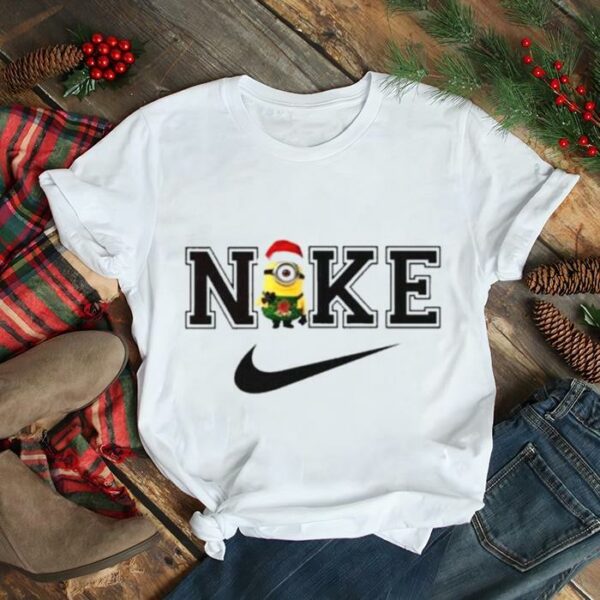 One Eye Minion In Christmas Nike Logo T Shirt