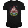 Owls Merry Christmas Tree Animal shirt