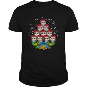 Owls Merry Christmas Tree Animal shirt