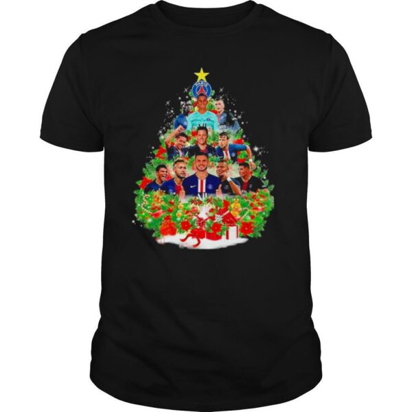 Paris saint germain football club christmas tree shirt