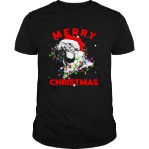 Parrot Santa lights Merry Christmas shirt