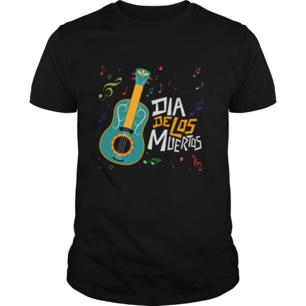 Party Music Guitar Dia De Los Muertos Day Of Dead shirt