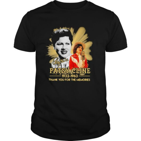 Patsy cline 1932 1963 thank for the memories signature shirt