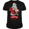 Peace Love Quarantine Christmas Santa Face Mask Xmas shirt