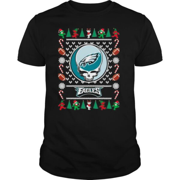 Philadelphia Eagles Grateful Dead Ugly Christmas shirt