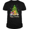 Pikachu cartoon merry christmas tree shirt