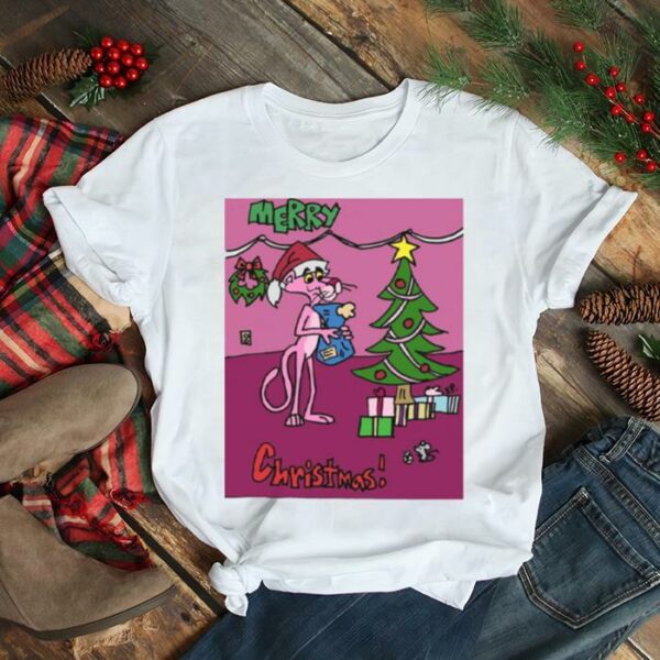 Pink Panther Merry Christmas shirt