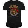 Pirate Bear Jolly Roger Halloween Costume Christmas Gift T Shirt