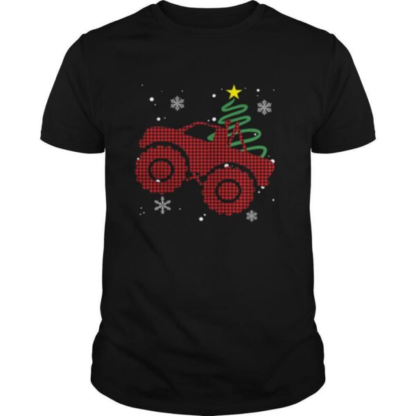 Plaid Monster Truck Christmas shirt