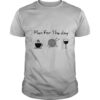 Plan For The Day Drink Coffee Crochet Drink Wine shirt