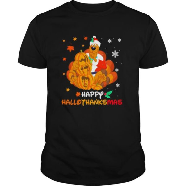 Pluto happy hallothanksmas halloween thanksgiving christmas shirt