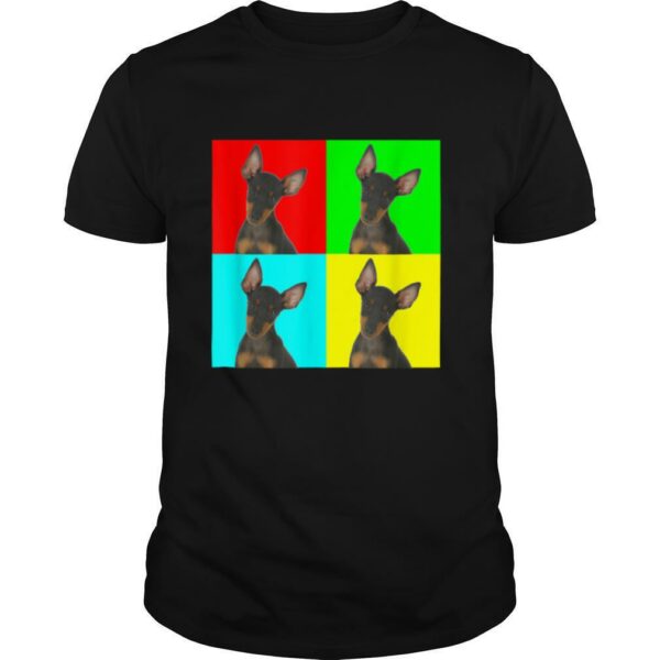 Pop Art Dog Manchester Terrier T Shirt