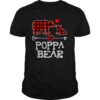 Poppa Bear Christmas Pajama Red Plaid Buffalo Family Gift T Shirt