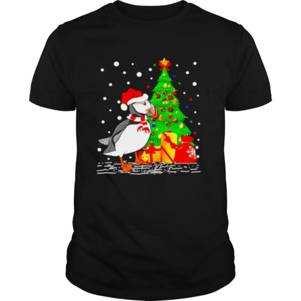 Puffins lover Santa hat Puffin Christmas shirt