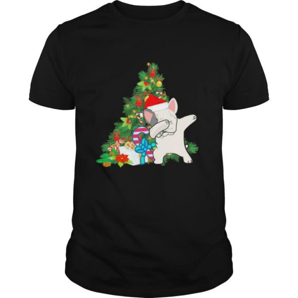 Pug Dabbing Santa Christmas Tree shirt