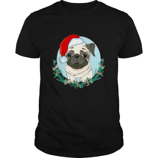 Pug Santa Merry Christmas shirt