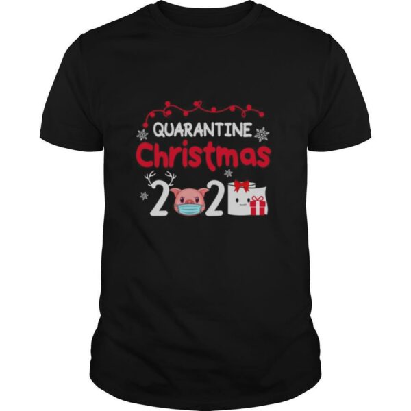 Quarantine Christmas 2020 Pig Mask Toilet Paper shirt