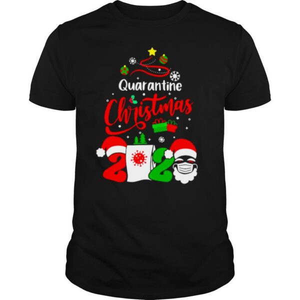 Quarantine Christmas 2020 Santa Claus Toilet Paper Tree shirt