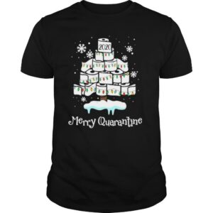 Quarantine Christmas 2020 Toilet paper tree Merry Quarantine shirt