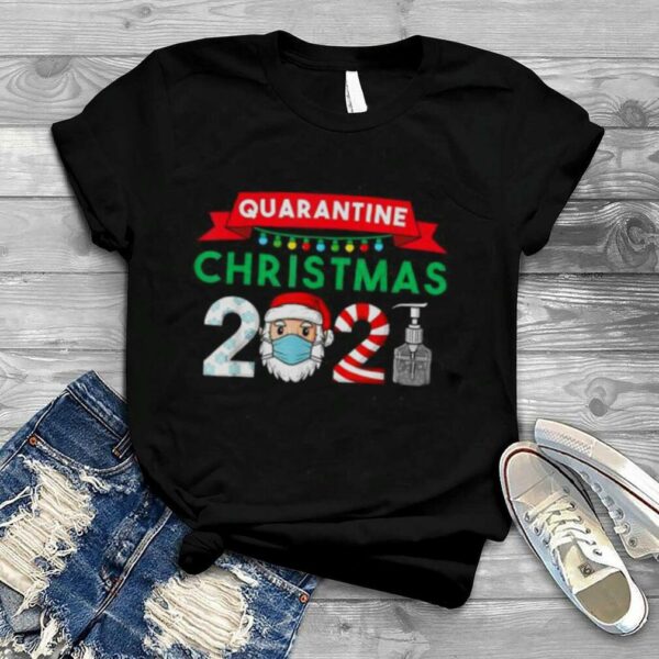 Quarantine Christmas 2021 Santa Claus Mask T Shirt