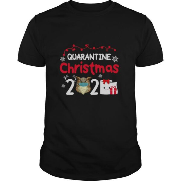 Quarantine Christmas Owl Mask Toilet Paper 2020 shirt