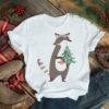 Raccoon With Christmas Tree shirt
