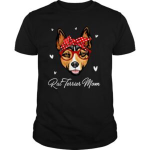 Rat Terrier Mom Leopard Print Dog Lovers Mother Day Gift T Shirt