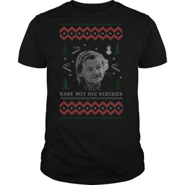 Raus Mit Die Viecher Ugly Christmas shirt