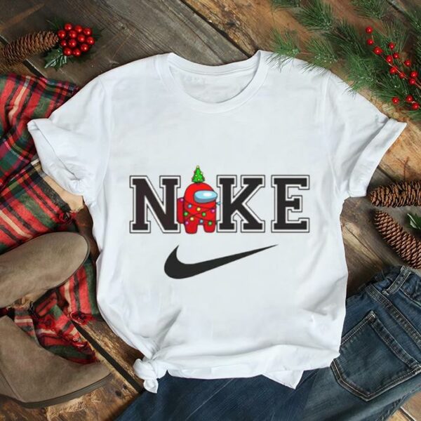 Red Among Us Imposter Christmas Nike Logo shirt