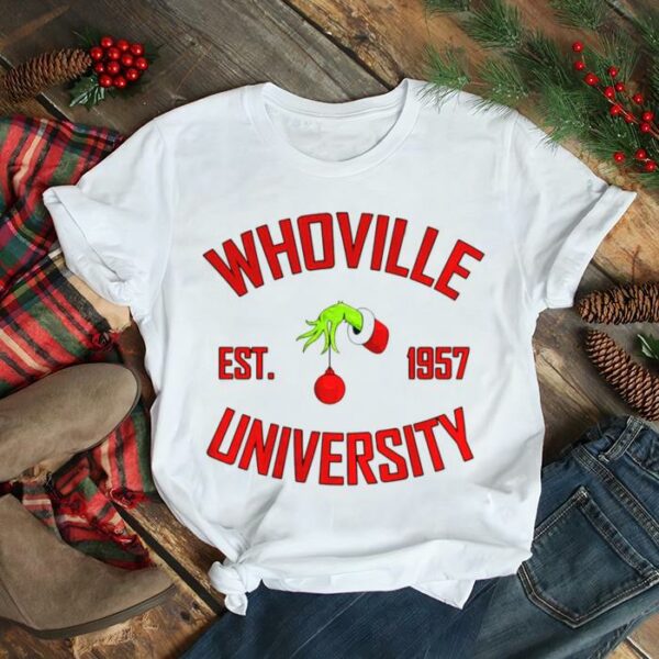 Red Logo Christmas Whoville Est 1957 University shirt