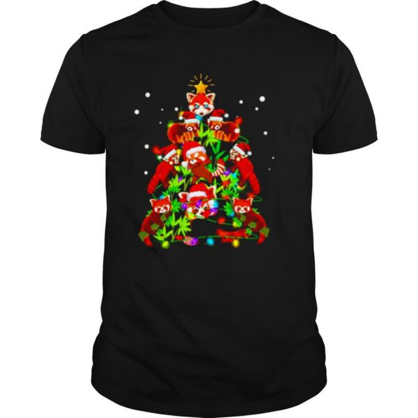 Red Panda Christmas ornament tree Merry Christmas shirt