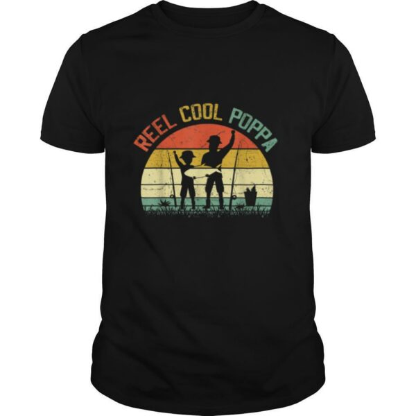 Reel Cool Poppa Vintage Fisherman Father’s Day T Shirt