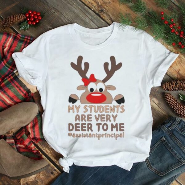 Reindeer My Students are very Deer to me #3rd Grade Teacher Merry Christmas shirt