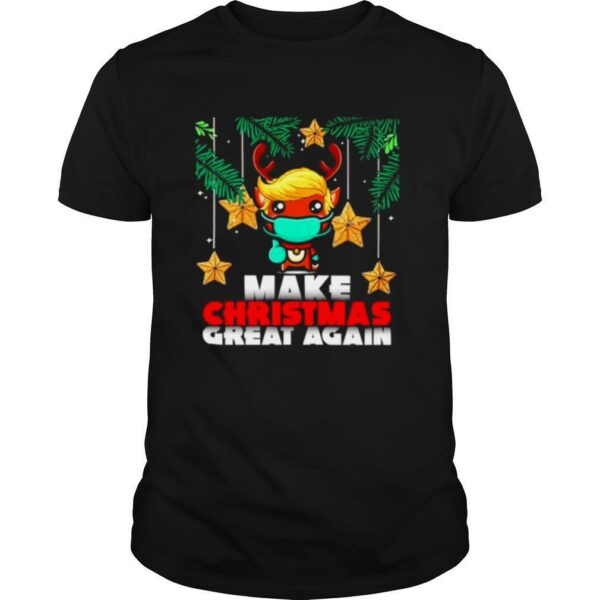 Reindeer Trump hair make Christmas great again shirt