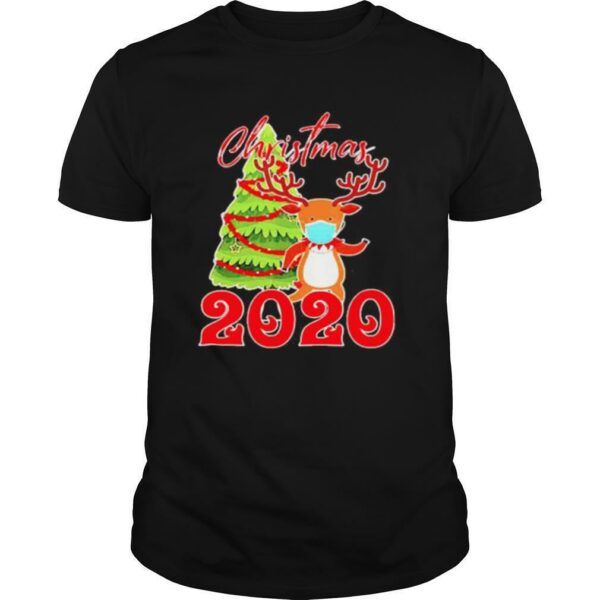 Reindeer face mask Christmas 2020 shirt