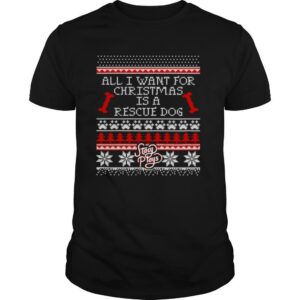 Rescue Dog Christmas shirt