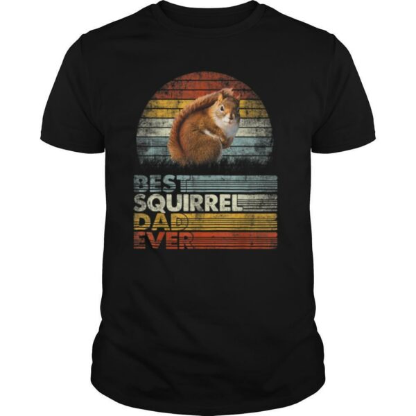 Retro Best Squirrel Dad Ever Shirt Animals Lover T Shirt