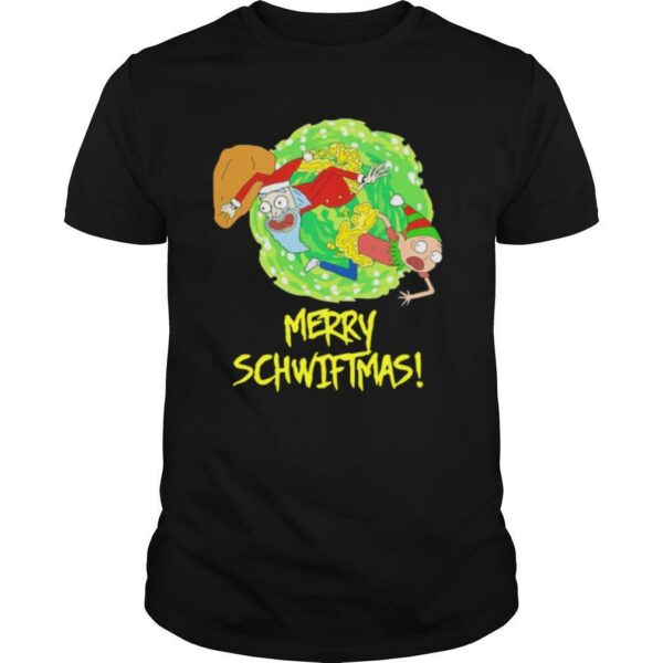 Rick And Morty Santa Merry Schwiftmas Christmas shirt