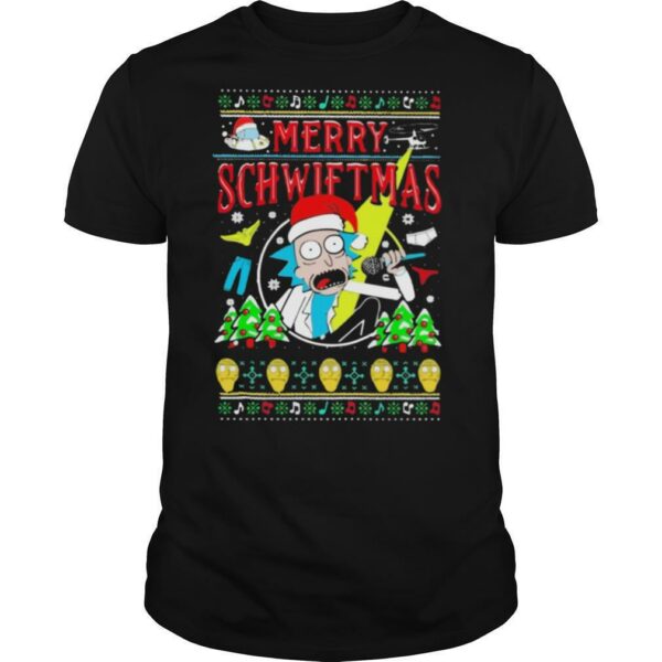 Rick Sanchez Santa Merry Schwiftmas Ugly Christmas shirt