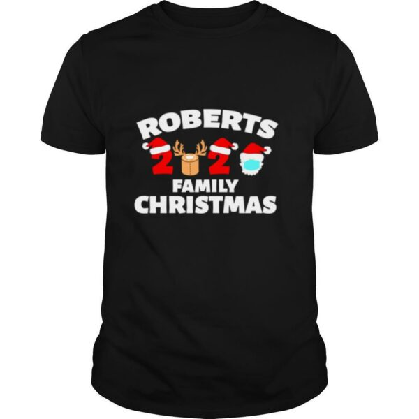 Roberts Family Christmas 2020 Matching Family Name Novelty shirt