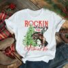 Rocking around the Christmas tree Christmas cowboy riding horse shirt