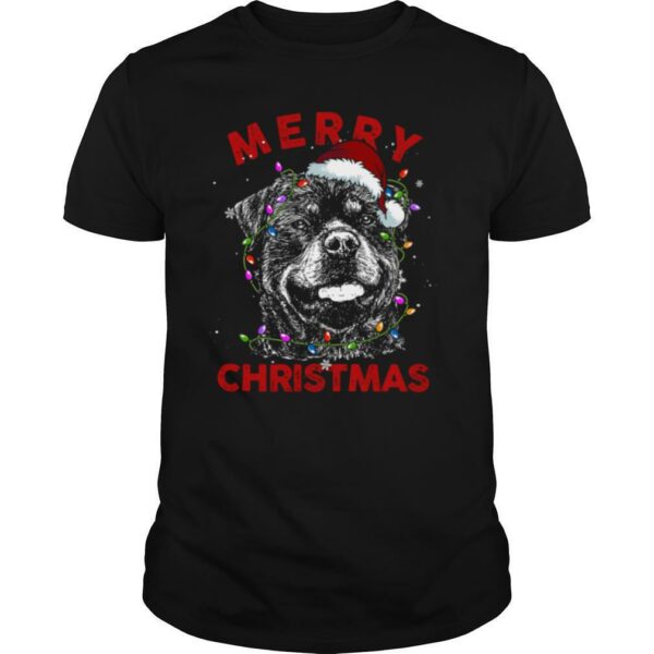 Rottweiler Christmas Lights shirt