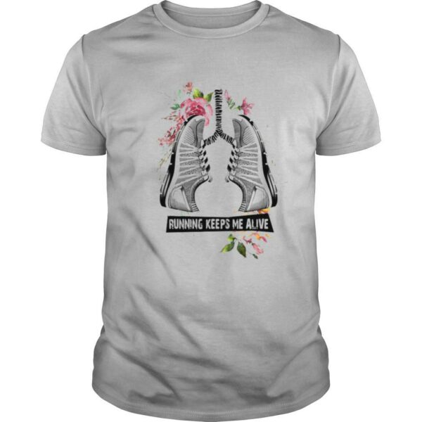 Running Keeps Me Alive Flowers shirt