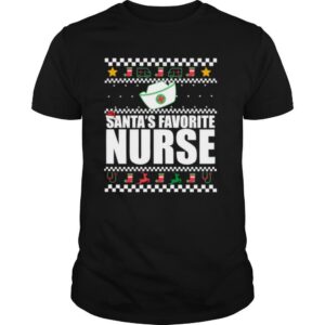 SANTAS FAVORITE NURSE Fun Christmas Meme shirt
