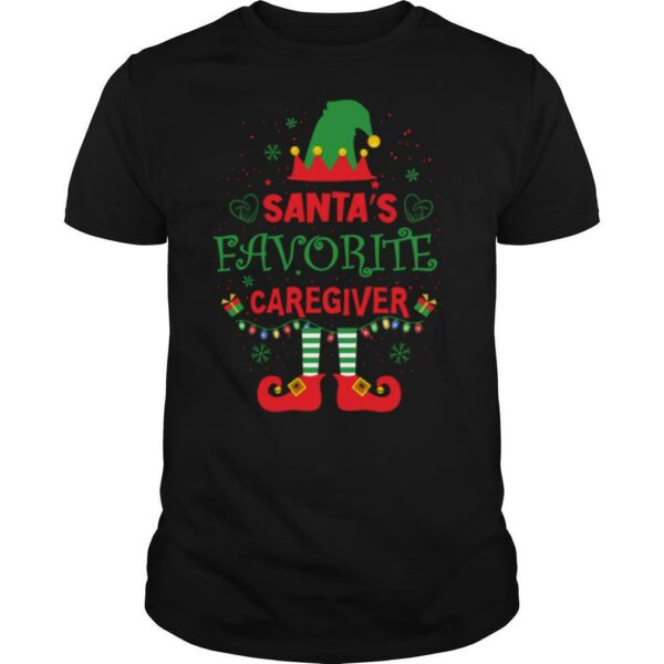 Santa’s Favorite Caregiver Merry Christmas shirt