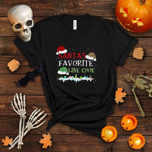 Santa’s Favorite Line Cook Christmas Xmas Shirt