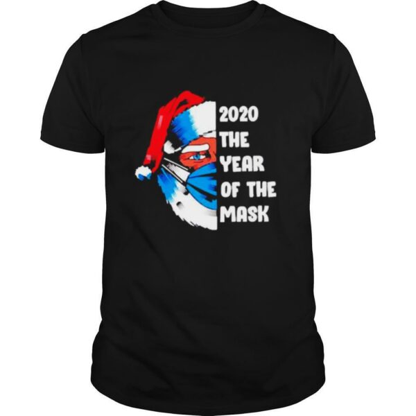 Santa 2020 the year of the mask Christmas shirt