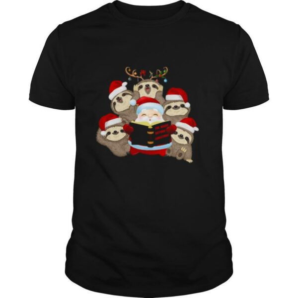 Santa And Sloth Reindeer The Night Before Christmas shirt