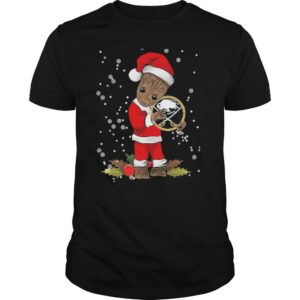 Santa Baby Groot Hug Buffalo Sabres Christmas shirt
